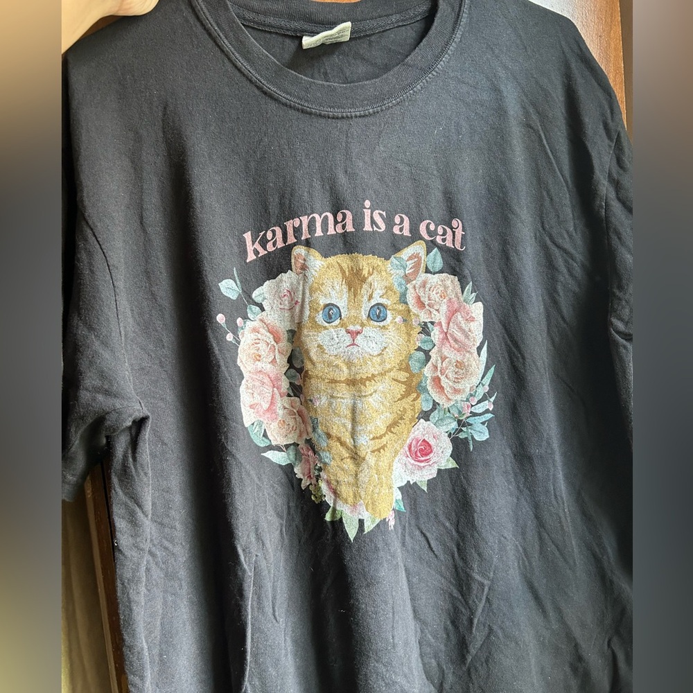 Karma is a Cat Taylor Swift inspired top